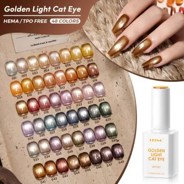 JTING Hot Popular 48colors Golden Light Cat Eye Gel Polish Magnet Gold Cat Eye Gel Nail Polish Collection TPO/Hema Free OEM ODM