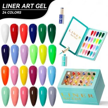 JTING New Popular professional custom design 24colors liner art nail gel ODM/OEM unique brand lin...