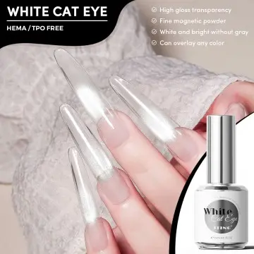 JTING Customizable White Cat Eye Gel Polish Milky White Base Non Graying Gel Hema/TPO Free OEM Wholesale Magnetic Nail Polish