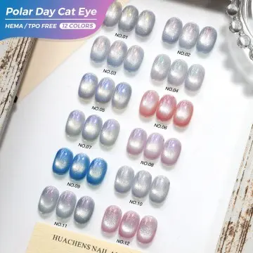 JTING Newest Product 12colors Polar Day Cat Eye Gel Nail Polish Magnetic Cat Eye Collection TPO H...