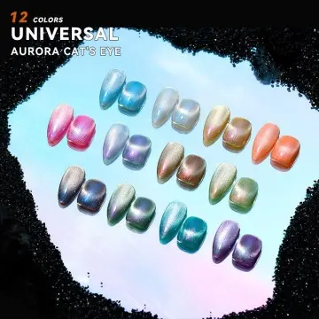 JTING gel polish for 12 colors nails magnetic universal aurora cat eye collection nail gel polish...