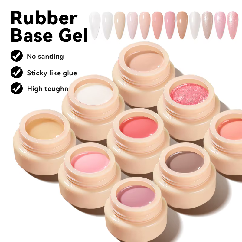 JTING High Quality Long Lasting 12colors Nude Rubber Base Nail Gel Polish OEM ODM Private Label 5...