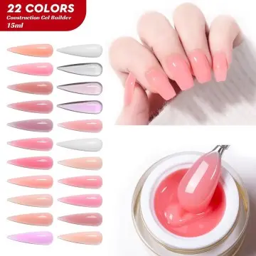 JTING Free sample design 15ml/jars 22colors nail extension construction gel builder OEM ODM gel n...