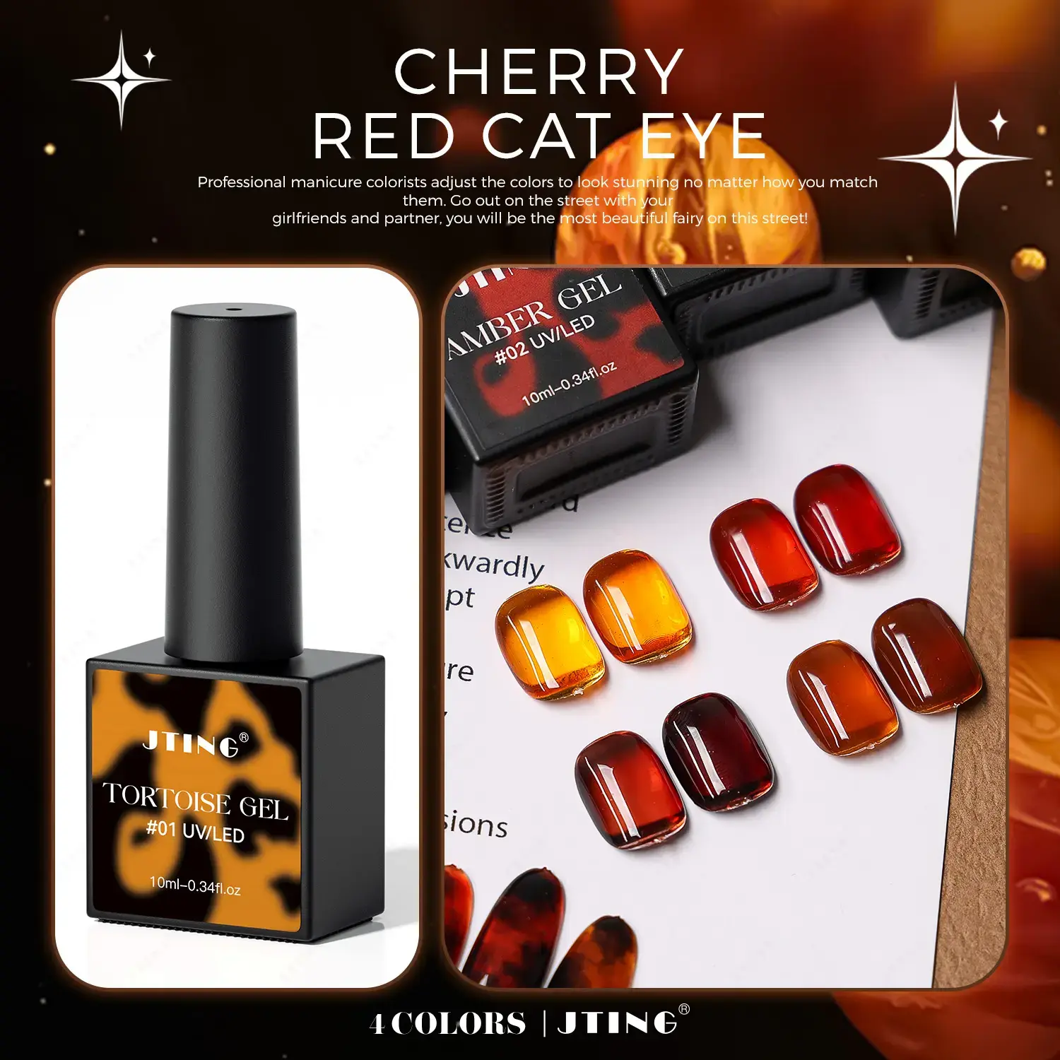 Embrace Elegance with JTING Tortoise Gel Nail Polish Translucent