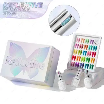 JTING Diamond reflective disco gel collection 24color set box Super shiny pigment vegan reflectiv...
