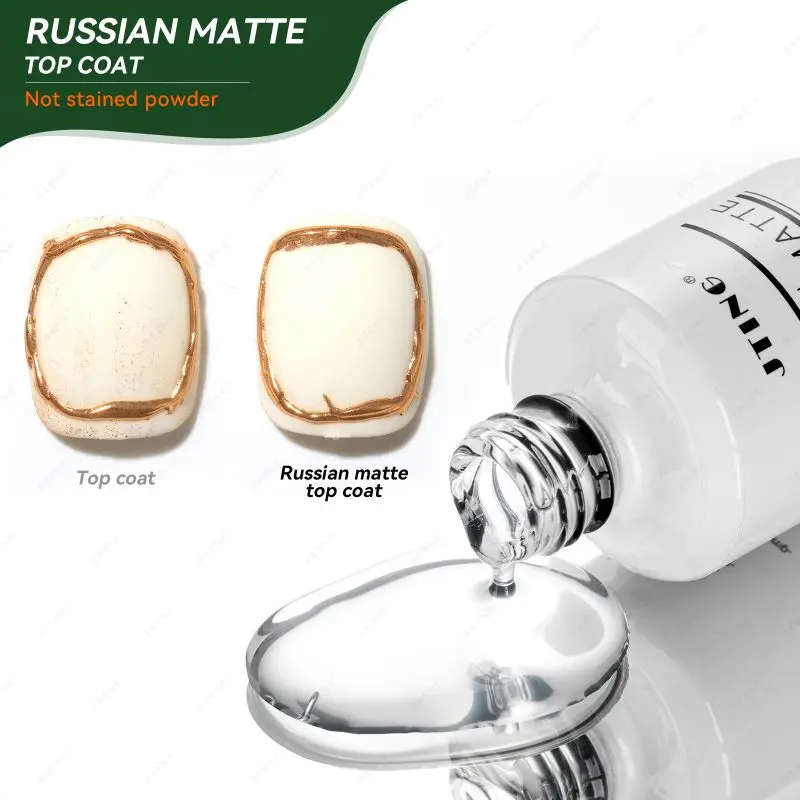 JTING professional customize wholesale super matte effect russian matte top coat gel polish OEM O...