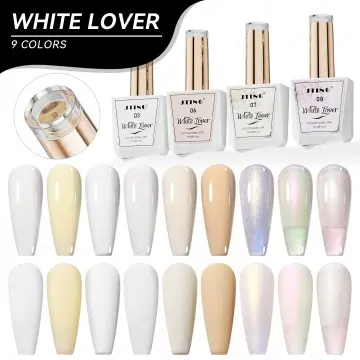 JTING High pigment 9Colors Lover White gel collection Vegan Natural quality Super white milky whi...