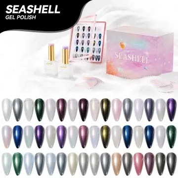 JTING Newest Design Dream Seashell gel collection 24colors set box mermaid gel colors Free design...