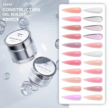 JTING Professional factory supplies wholesale Self Leveling construction 22colors gel builder unique nail extension soak off UV/LED Gel