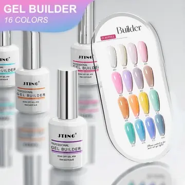 JTING 16colors Liquid Jelly Gel Builder in a Bottle Soak Off Nail Extension Gel OEM/ODM Private B...