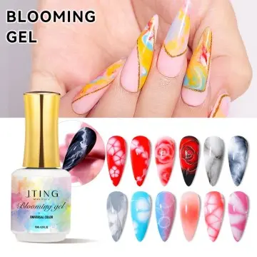 JTING nail art new design universal colors gradient effect blooming gel polish top coat OEM 15 ML...
