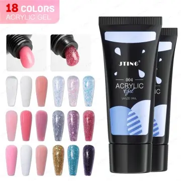 JTING Professional Quick Extension Easy Soak off Acrylic Nail Acryl Gel 18color Set 30ml Tube OEM...