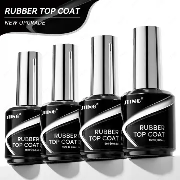 JTING Super quality long lasting shiny rubber top coat gel nail polish semi permanent soak off he...
