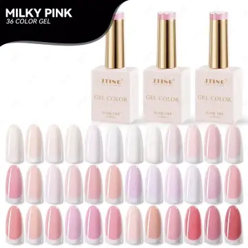 JTING Hot popular 36colors milky pink gel polish free custom private label OEM/ODM unique milky p...