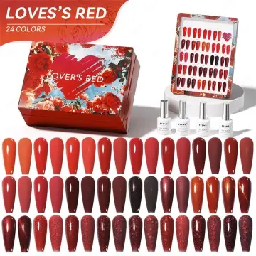 JTING Unique Design Custom festival Lover red 24colors gel collection set box OEM nail supplies b...