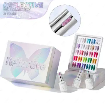 JTING Exquisite design 24color reflective disco gel collection set box OEM Free custom high pigme...
