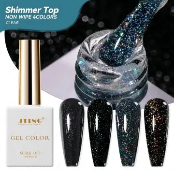JTING Newest Design Shimmer Top Coat Gel Polish Long Lasting Glitter Shimmer Top Coat for Nail Art ODM/OEM Free Private Custom