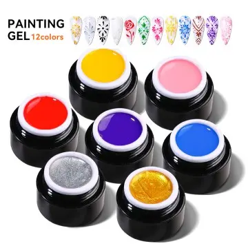 JTING free sample design high quality 12 Colors Painting gel paint nail art uv gel polish OEM pri...