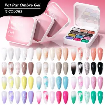 JTING Free Design 12colors Pat Pat Ombre Gel Nail Polish Collection 5 Effects Gel Polish Hema TPO...
