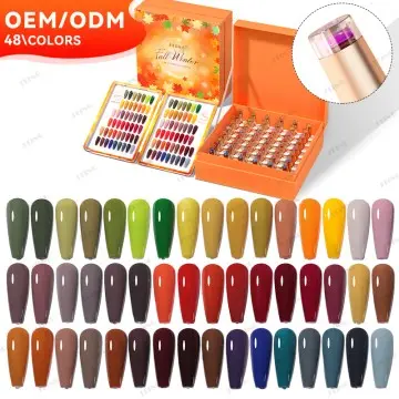 JTING Nail Factory supplies wholesale fall winter 48colors collection nail gel polish set box OEM custom private unique brand