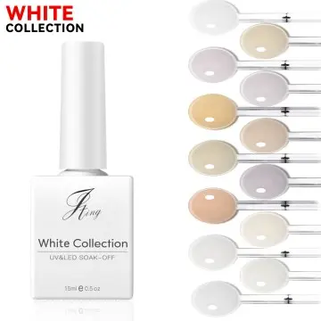 JTING hot popular 12 colors classic super milky white gel polish collection Vegan Crulty free natural colors uv nail gel polish