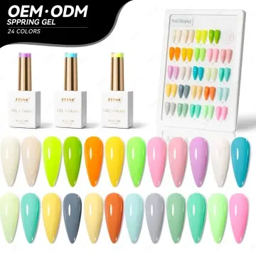 JTING Newest Arrival spring nail gel design 24colors spring gel collection Unique brand custom OE...