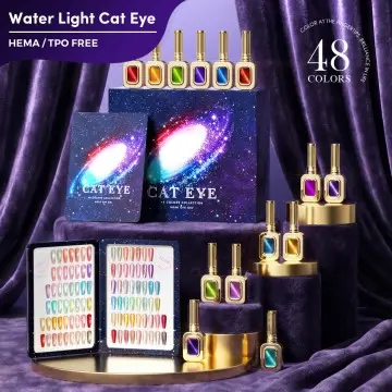 JTING World Premiere Water Light cat Eye Gel Polish 48colors Collection Cateye Gel Polish Set Tpo/hema Free OEM ODM Magnetic Gel