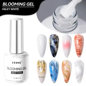 JTING New Trend Milky White Blooming Gel Polish for Nail Art Salon Support Private Brand Custom P...