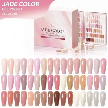 JTING Free Unique design nail brand 48colors pink gel colors collection with set box Vegan high q...
