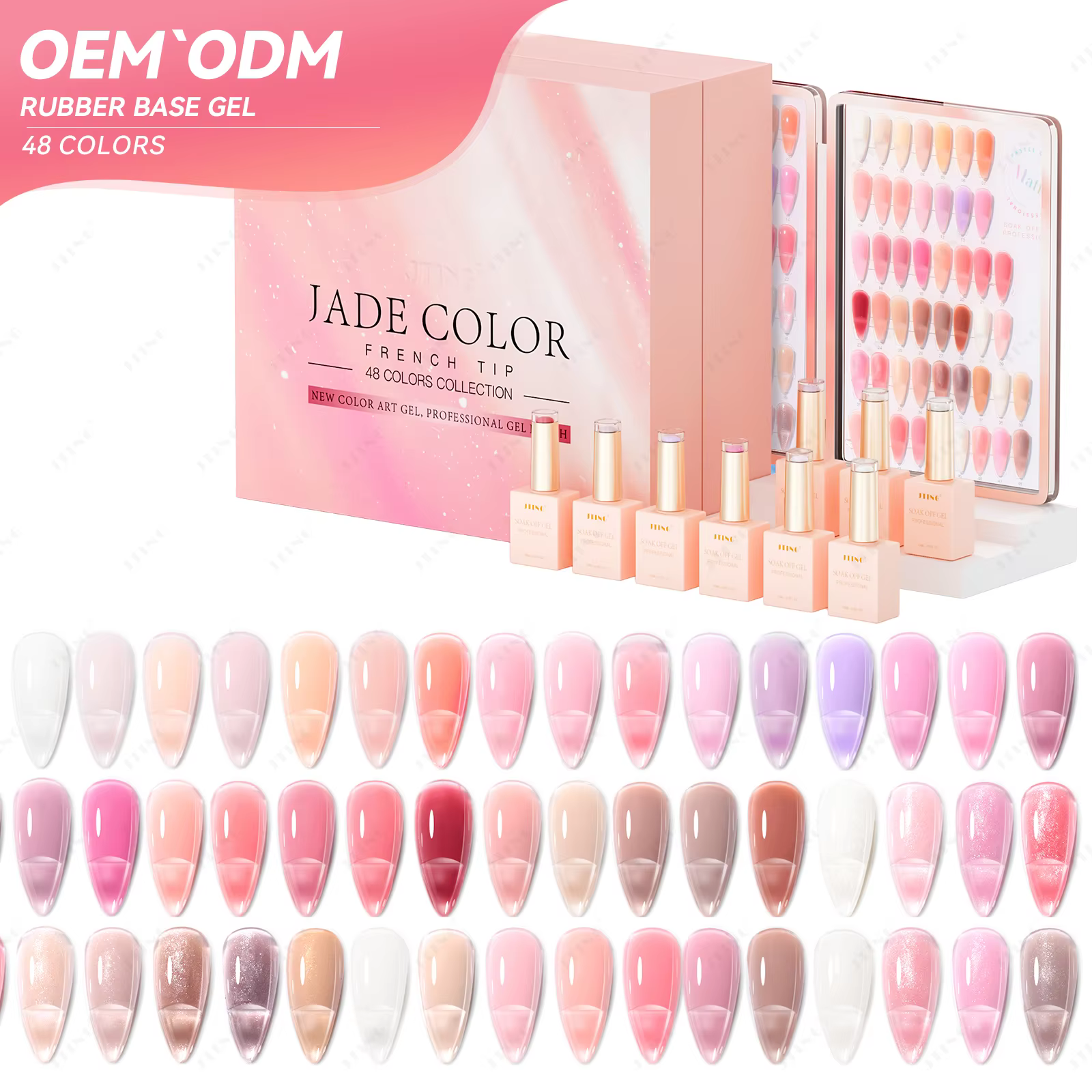 Jade Color Rubber Base Gel Polish J09