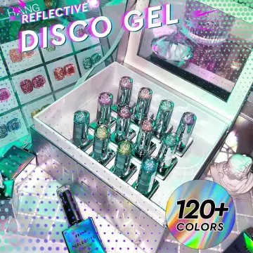JTING Free 12pcs Laser Silver Box Brand design 12colors reflective disco gel set collection OEM ODM private logo nail supplies