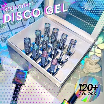 JTING Super Sparkle Unique Laser set box 12colors reflective disco gel polish collection OEM gel nail polish supplies