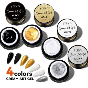 JTING one stroke coloring creative relief painting emboss gel long lasting nail cream art embosse...